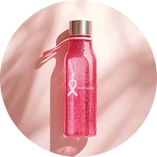 Gourde rose personnalisée