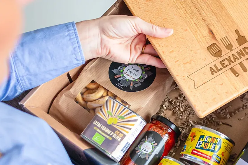 Le panier garni personnalisé : un média à part entière